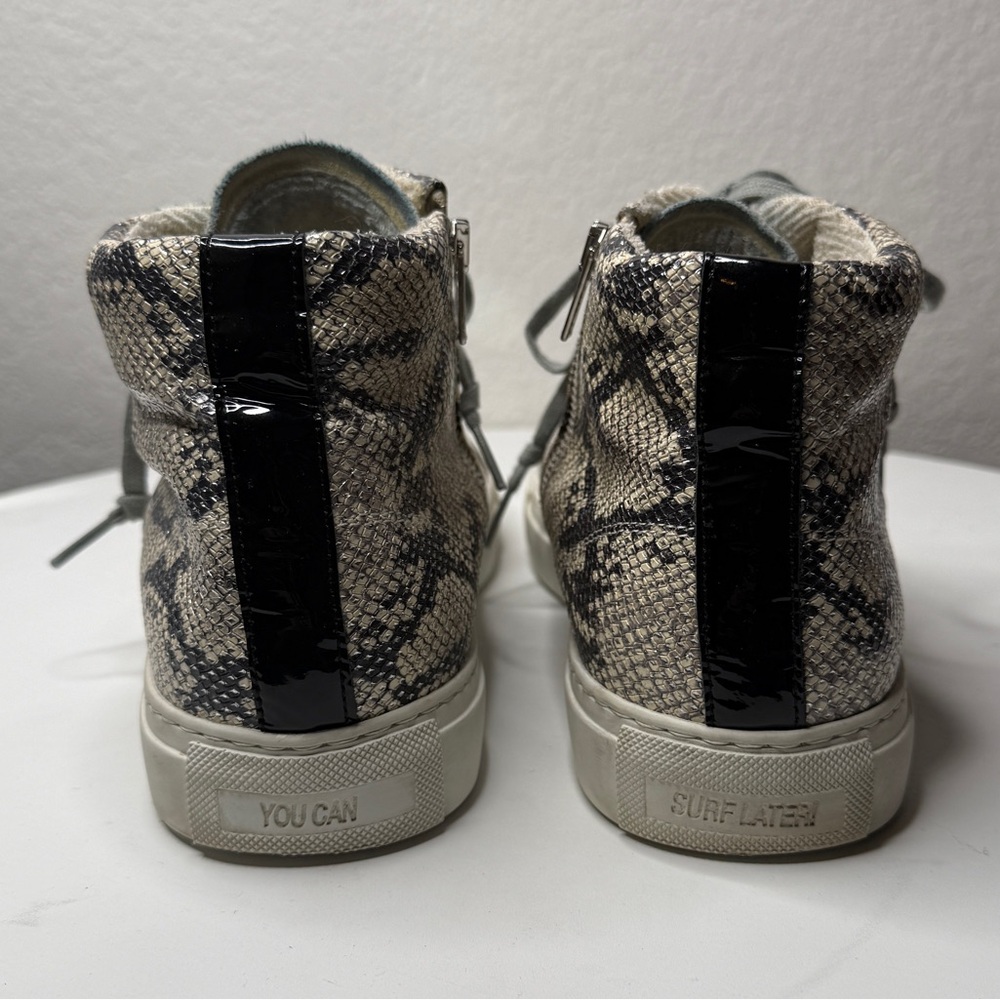 P448 Python Star Snakeskin Print High-Top Sneaker… - image 4